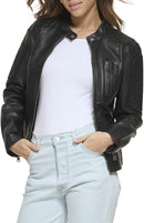Women's Faux Leather Motocross Racer Jacket